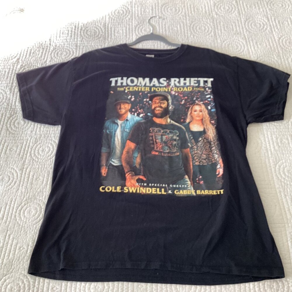 2022 THOMAS RHETT "The Center Point Road" Concert Tour Shirt Size L COLE SWINDEL